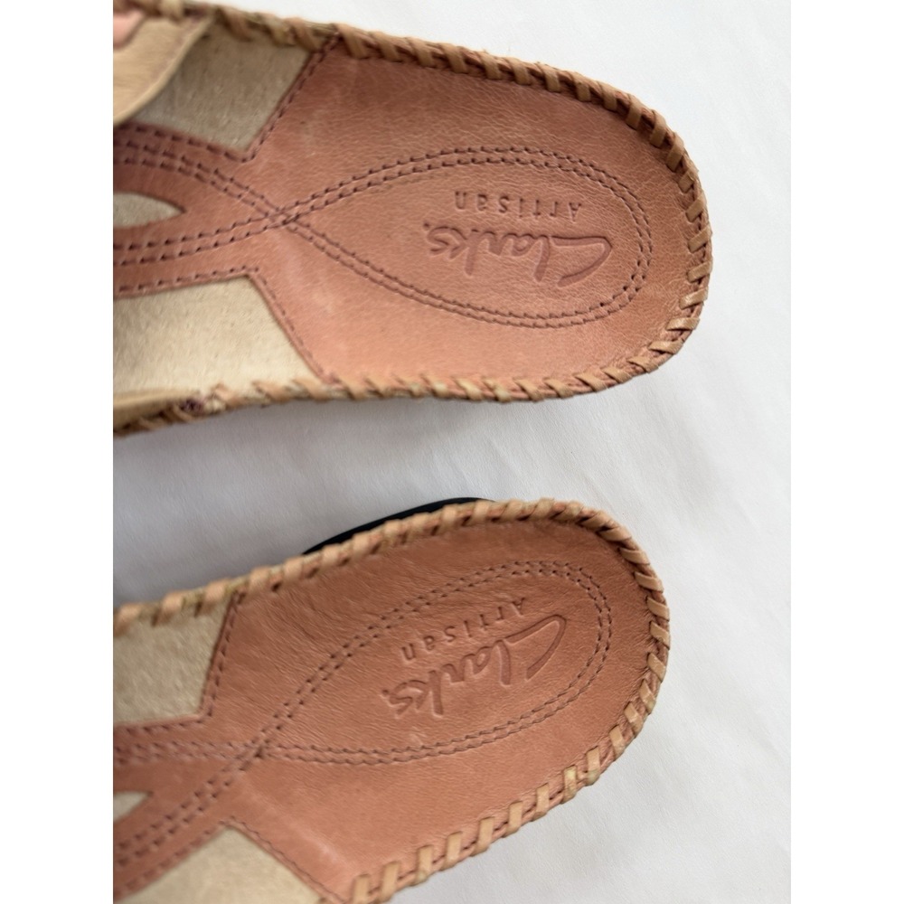 Clarks Artisan Womens Sandals 77403 Size 7.5 M Beige & Pale Pink Leather - Picture 14 of 14